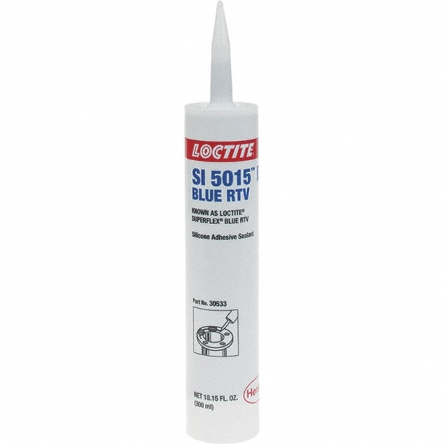 Loctite 270639 Elastic Sealant: 300 mL Tube, Blue, RTV Silicone