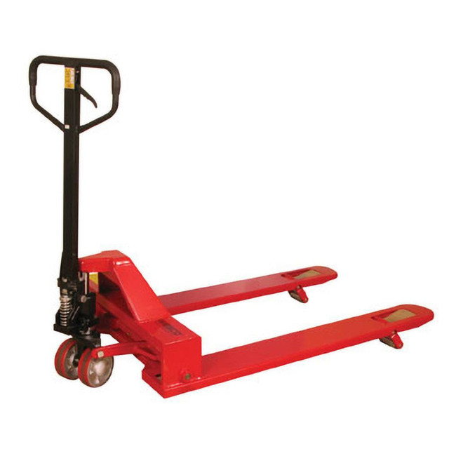 Wesco Industrial Products 273400 Manual Pallet Truck: 4,000 lb Capacity, 33" OAW, 48 x 33" Forks, 1.75 to 6" Lifting Height