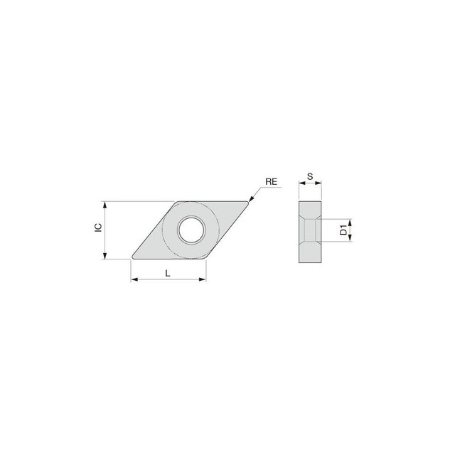 Tungaloy 6803411 Turning Insert: DNMG432SS KS20, Solid Carbide