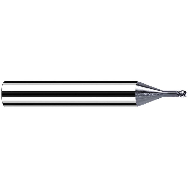 Fraisa X6632165 Corner Radius End Mill: 2.5 mm Dia, 2.50 mm LOC, 25 deg Helix, TiAlN & AlCrN Coated, Corner Radius End, Centercutting Series MicroX