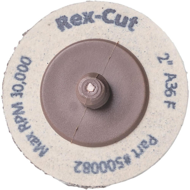 Rex Cut Abrasives 500101 Quick Change Discs; Disc Diameter (Decimal Inch): 2 ; Abrasive Type: Non-Woven ; Abrasive Material: Aluminum Oxide ; Grit: 24 ; Grade: Extra Coarse ; Quick Change Compatibility: Type R