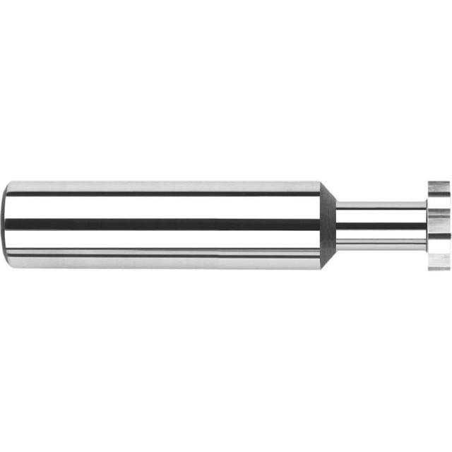 Harvey Tool 975780 Woodruff Keyseat Cutter: 0.5" Cut Dia, 0.25" Cut Width, 1/2" Shank Dia, Straight Tooth