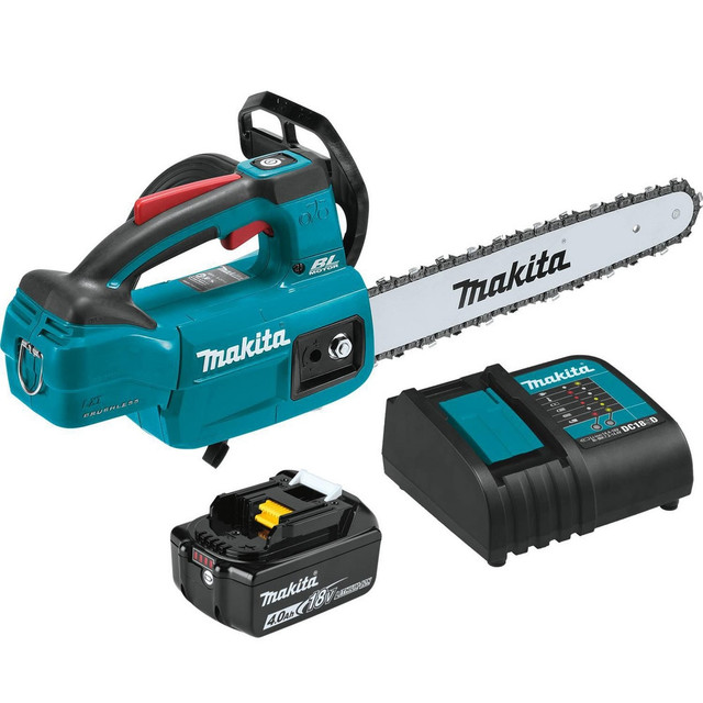 Makita XCU10SM1 Chainsaws; Power Type: Battery ; Bar Length (Inch): 12 ; Maximum Speed: 4720 FPM ; Voltage: 18 ; Batteries Included: Yes ; Battery Chemistry: Lithium-ion