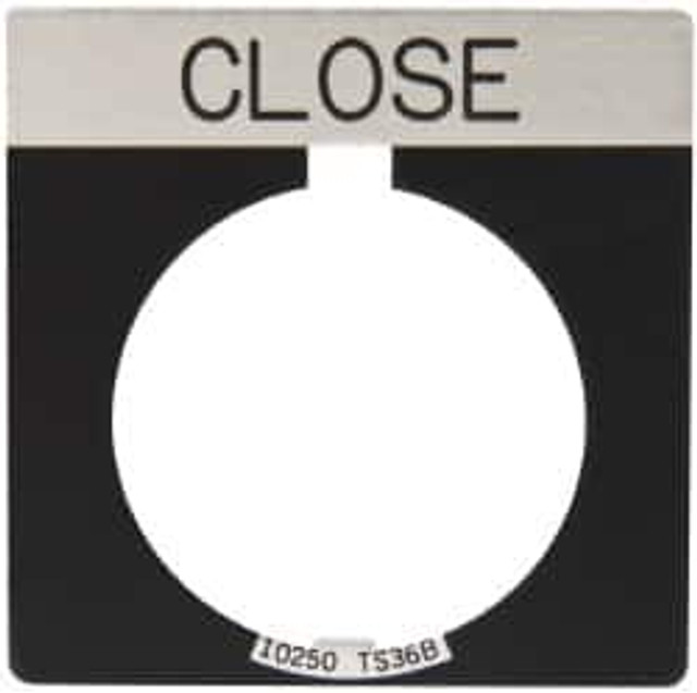 Eaton Cutler-Hammer 10250TS73 Square, Legend Plate - Close