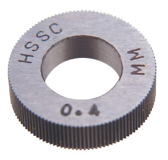MSC CCRX0.4 Standard Knurl Wheel: 0.846" Dia, 90 ° Tooth Angle, 64 TPI, Diagonal, Cobalt