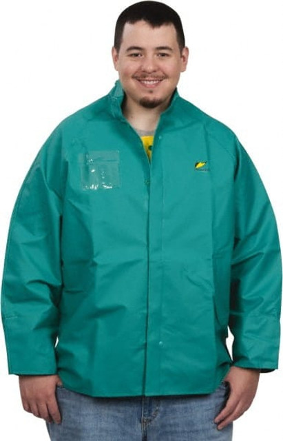 OnGuard 71032.XL Rain Jacket: Size XL, Green, Nylon, Polyester & PVC