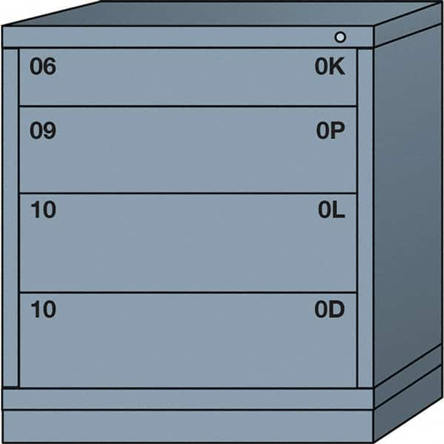 Lyon DDS3530301024IL Standard Bench Height - Single Drawer Access Steel Storage Cabinet: 30" Wide, 28-1/4" Deep, 33-1/4" High