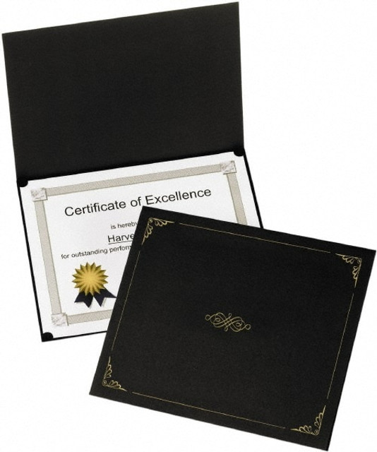 OXFORD OXF29900055BGD 5 Pc Certificate & Document Holder: Black