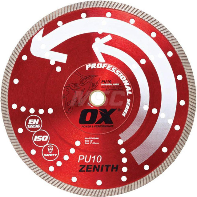 Ox Tools OX-PU10-6 Wet & Dry Cut Saw Blade: 6" Dia, 5/8 & 7/8" Arbor Hole