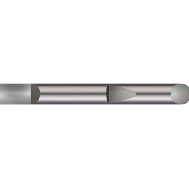 Micro 100 QSP-312-2.0 Tool Bit Blank: 5/16" Dia, 2" OAL, Solid Carbide, Half Round