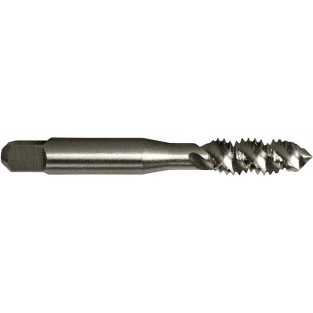 Greenfield Threading 367222 Spiral Flute Tap: #6-32 UNC, 3 Flutes, Plug, 2B Class of Fit, High Speed Steel, Bright/Uncoated