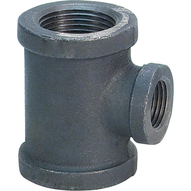 USA Industrials ZUSA-PF-21021 Black Pipe Fittings; Fitting Type: Reducing Branch Tee ; Fitting Size: 4" x 3" ; End Connections: NPT ; Material: Iron ; Classification: 150 ; Fitting Shape: Tee