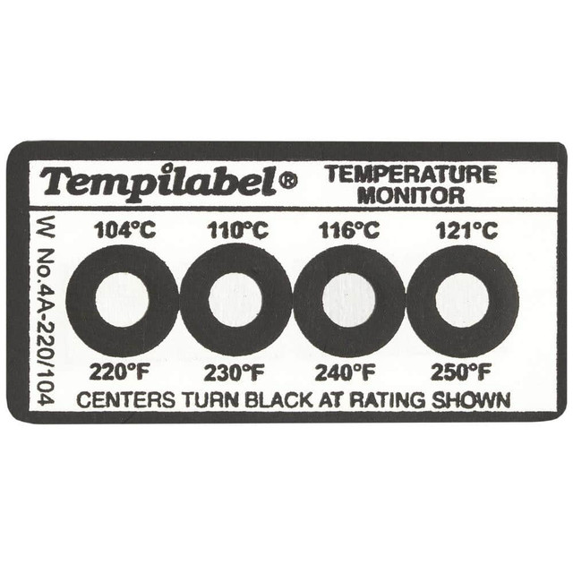 Tempil 26701 54/60/66/71&deg;C Temp Indicating Label