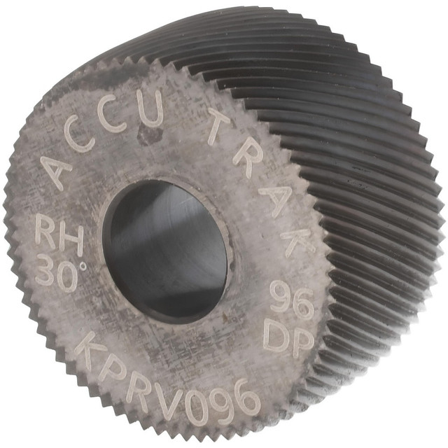 MSC KPRV096FNC Convex Knurl Wheel: 3/4" Dia, 80 ° Tooth Angle, Diagonal, Cobalt