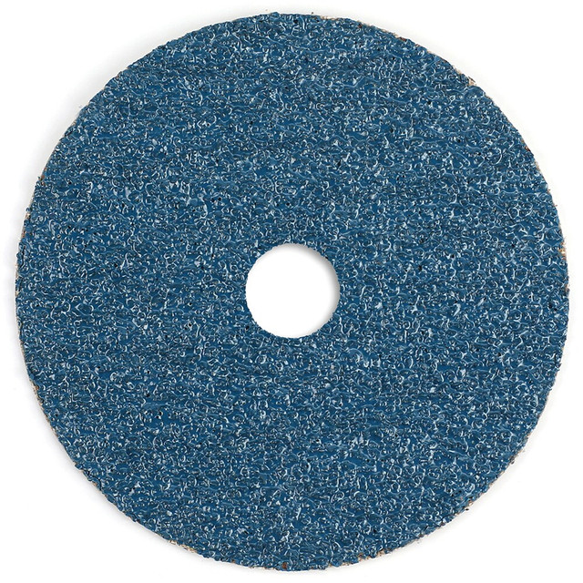 Superior Abrasives A008832 Fiber Disc:  4-1/2" Disc Dia, 7/8" Hole, Arbor Hole, 50 Grit, Zirconia Alumina