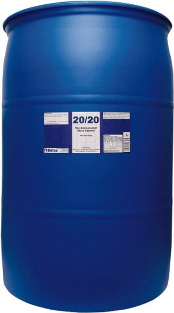 Detco 1804-055 20/20, 55 Gal Drum, Non-Streak Glass Cleaner