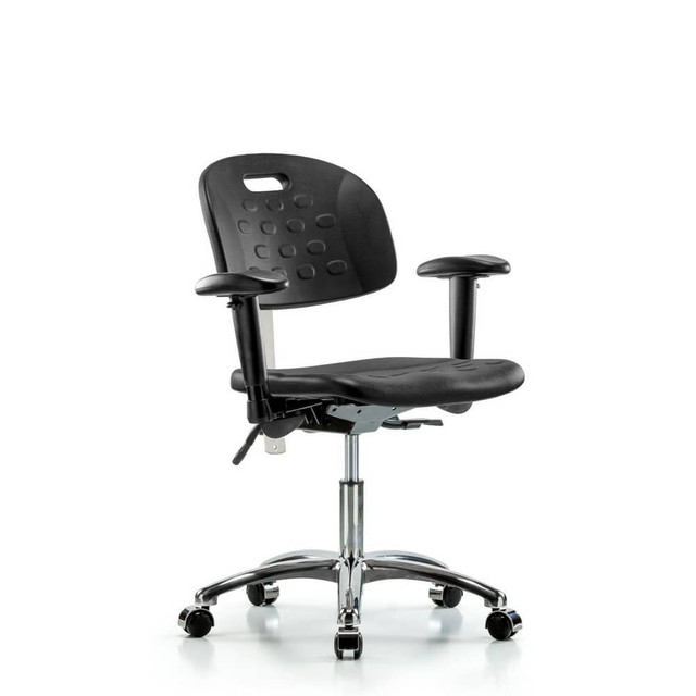 Blue Ridge Ergonomics MSC40039 Task Chair: Polyurethane, Black