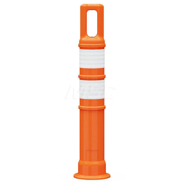 Plasticade 7328-LD-O3HIPWW Traffic Barrels, Delineators & Posts; Reflective: Yes ; Base Needed: Yes ; Compliance: MASH Compliant; MUTCD Standards ; Collar Two Width (Inch): 3 ; Collar One Width (Inch): 3