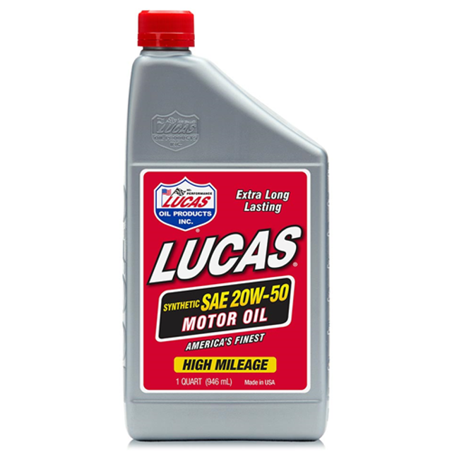 Lucas Oil 10054 Synthetic SAE High Mileage Motor Oil