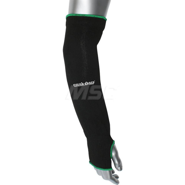 PIP 10HTP/2BK-W-22T Cut & Puncture Resistant Sleeves: Size Universal, ATA Fiber Technology & High-Tenacity Polyester, Black, ANSI Cut A2