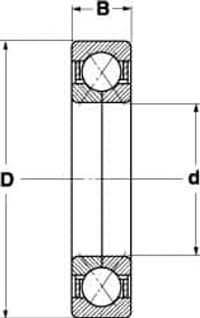 SKF QJ 211 MA Angular Contact Ball Bearing: 55 mm Bore Dia, 100 mm OD, 21 mm OAW, Without Flange