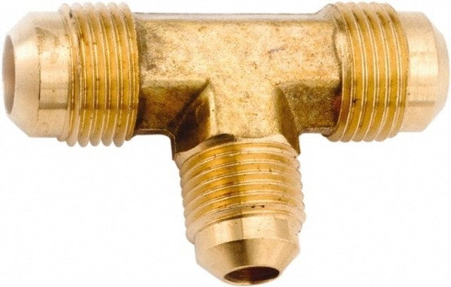 ANDERSON METALS 754059-101008 Lead Free Brass Flared Tube Union: 5/8 x 5/8 x 1/2" Tube OD, 45 ° Flared Angle