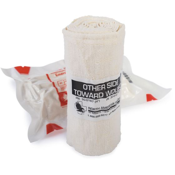 North American Rescue 30-0168 Responder Emergency Trauma Dressing - 6'' Rolled