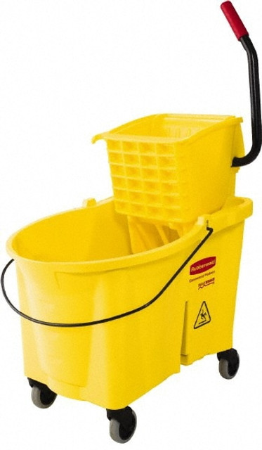 Rubbermaid FG618688YEL 44 Qt Plastic Bucket & Wringer