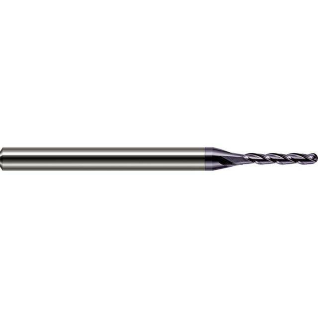 Harvey Tool 841062-C3 Ball End Mill: 0.062" Dia, 0.312" LOC, 4 Flute, Solid Carbide