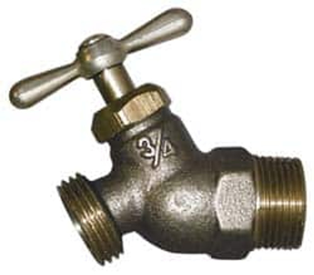 Legend Valve 107-203NL 1/2" Pipe, 125 psi WOG Rating, Lead Free Brass Hose Bibb, Stop Valve