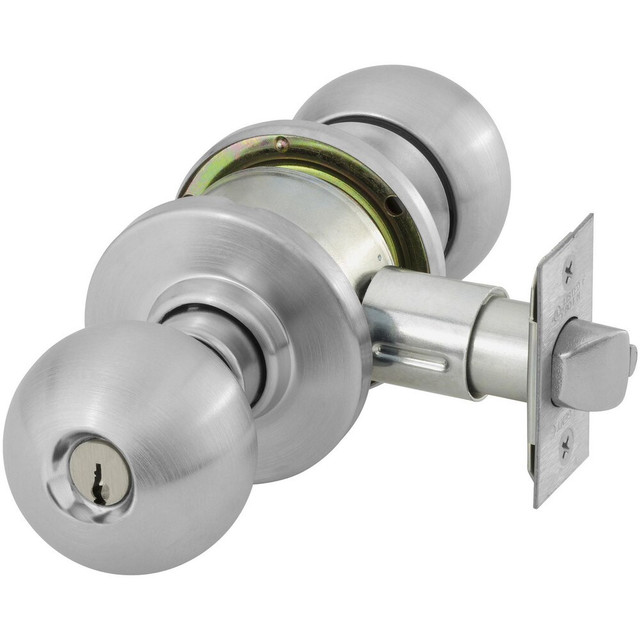 Sargent 28-6G05 OB 26D Knob Locksets; Type: Entrance ; Key Type: Keyed Different ; Material: Metal ; Finish/Coating: Satin Chrome ; Compatible Door Thickness: 1-3/8" to 1-3/4" ; Backset: 2.375