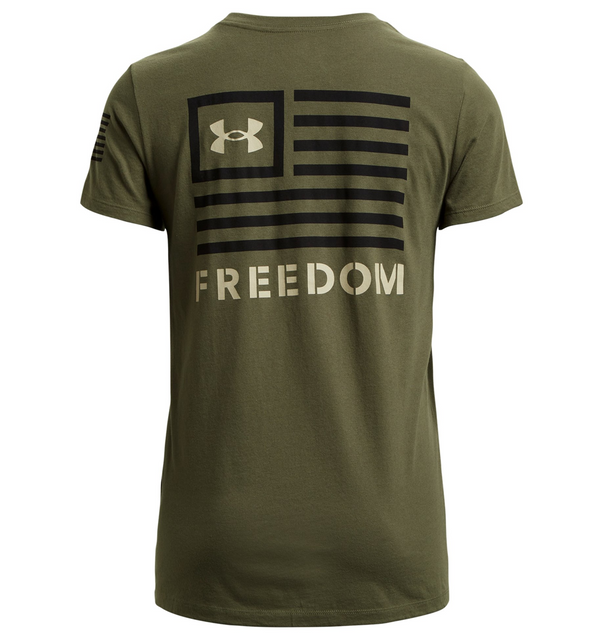 Under Armour 1370819-391-LG Women's UA Freedom Banner T-Shirt