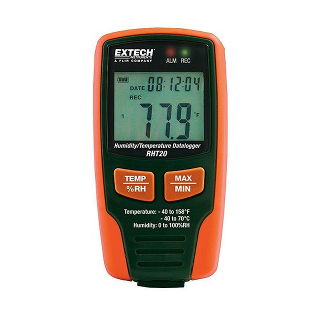 Extech RHT20 -40 to 158°F, 0 to 100% Humidity Range, Temp Recorder