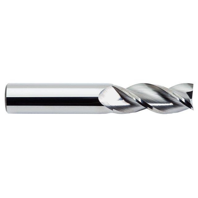 M.A. Ford. 13812503 Square End Mill: 1/8'' Dia, 3/8'' LOC, 1/8'' Shank Dia, 1-1/2'' OAL, 3 Flutes, Solid Carbide