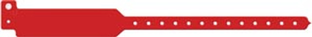 Medical ID Solutions  3204C Wristband, Adult, Write-On Tri-Laminate, Custom Printed, Red, 500/bx
