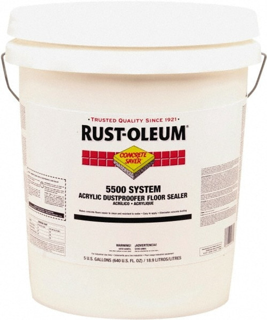 Rust-Oleum 251283 Protective Coating: 5 gal Can, Satin Finish, White