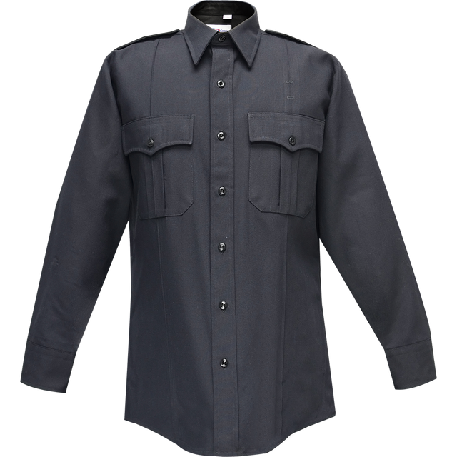 Flying Cross 45W69 86 18.5 34/35 Deluxe Tactical Long Sleeve Shirt - LAPD Navy