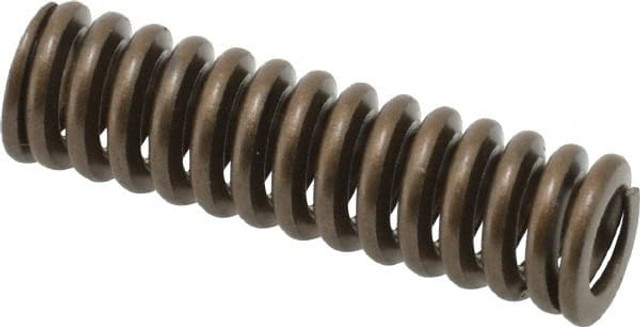 Associated Spring Raymond 105-105 Die Spring: 3/8" Hole Dia, 3/16" Rod Dia, 1-1/4" Free Length, Gold