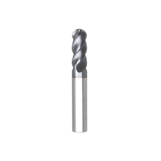 Niagara Cutter 03083993 Ball End Mill: 0.7874" Dia, 1.5748" LOC, 4 Flute, Solid Carbide