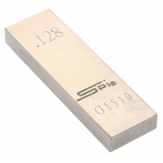 SPI 15-042-5 Rectangle Steel Gage Block: 0.128", Grade AS-1