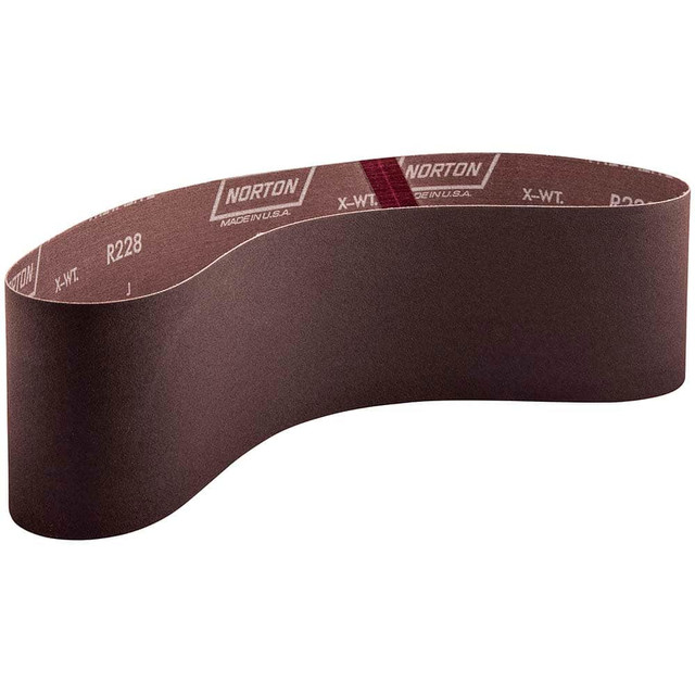 Norton 78072722080 Abrasive Belt: 4" Wide, 36" Long, 120 Grit, Aluminum Oxide