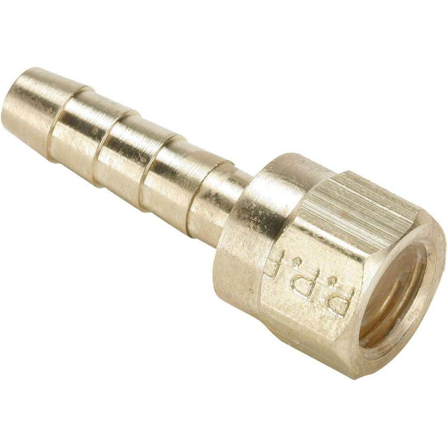 Parker MSC128HBLSV-4-4 Barbed Hose Fitting: 1/4" x 1/4" ID Hose, Female Connector