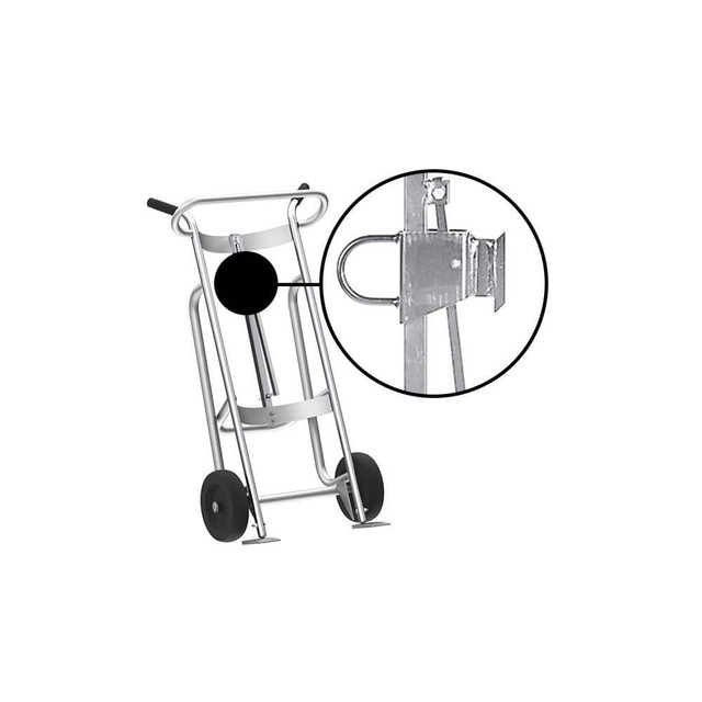 Valley Craft F81770A3F Drum & Tank Handling Equipment; Load Capacity (Lb. - 3 Decimals): 1000.000 ; Equipment Type: Drum Hand Truck ; Overall Width: 25 ; Overall Height: 52in ; Overall Depth: 18in