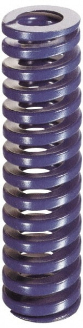 Dayton Lamina 9-4028-21 Die Spring: 2-1/2" Hole Dia, 1-1/2" Rod Dia, 7" Free Length, Blue