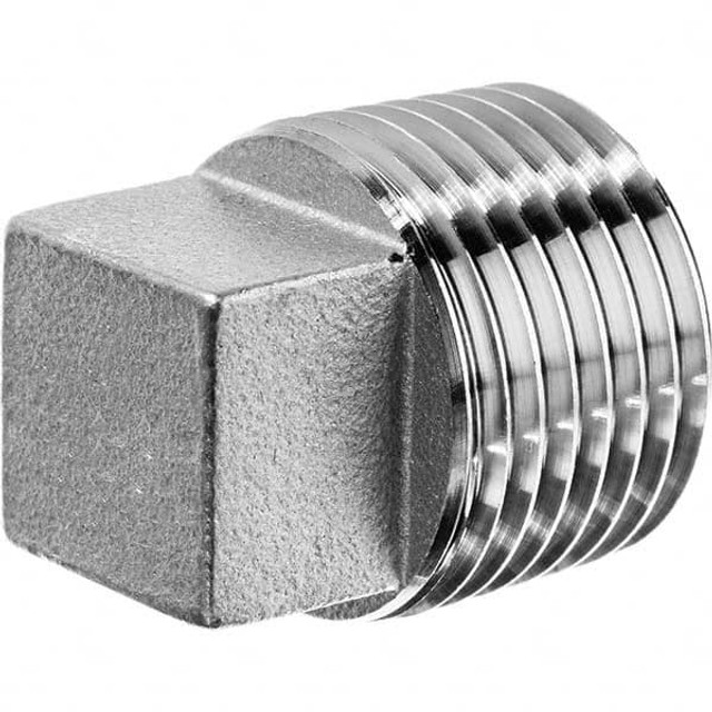 USA Industrials ZUSA-PF-6836 Pipe Square Head Plug: 3/8" Fitting, 316 Stainless Steel