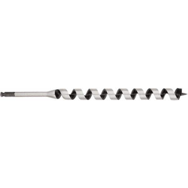 Irwin 3043014 1-1/8", 7/16" Diam Hex Shank, 17" Overall Length with 15" Twist, Ship Auger Bit