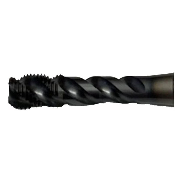 Yamawa 394624 Spiral Flute Tap:  M10x1.25,  Metric,  3 Flute,  2,  2B Class of Fit,  Vanadium High-Speed Steel,  Special Coating Finish