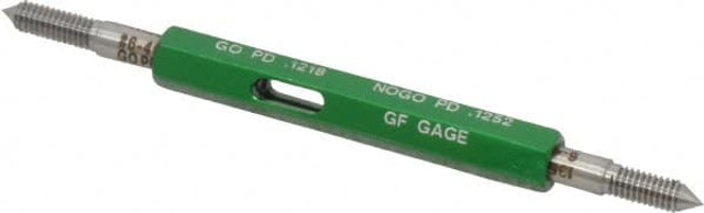 GF Gage W0138402BS Plug Thread Gage: #6-40 Thread, 2B Class, Double End, Go & No Go