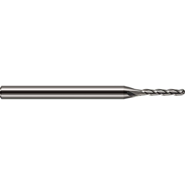 Harvey Tool 841040 Ball End Mill: 0.04" Dia, 0.2" LOC, 4 Flute, Solid Carbide