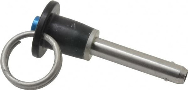 Jergens 800618 Push-Button Quick-Release Pin: Button Handle, 1/4" Pin Dia, 1" Usable Length